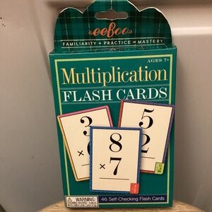 NEW SEALED Eeboo Math | Multiplication  Flashcards | homeschool